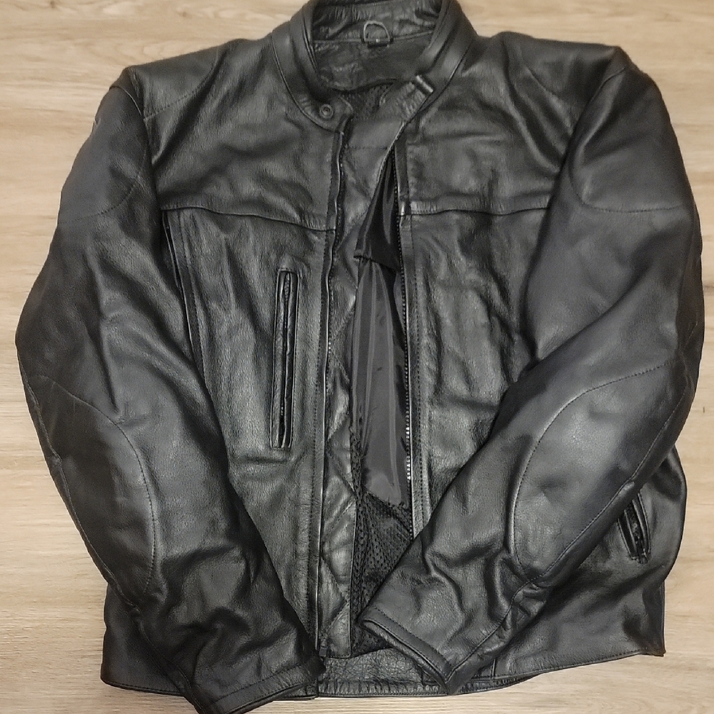 Men's Black Leather Jacket
